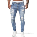 Fashion Men Rip Retro Stretch Jeans Pants Wholesale